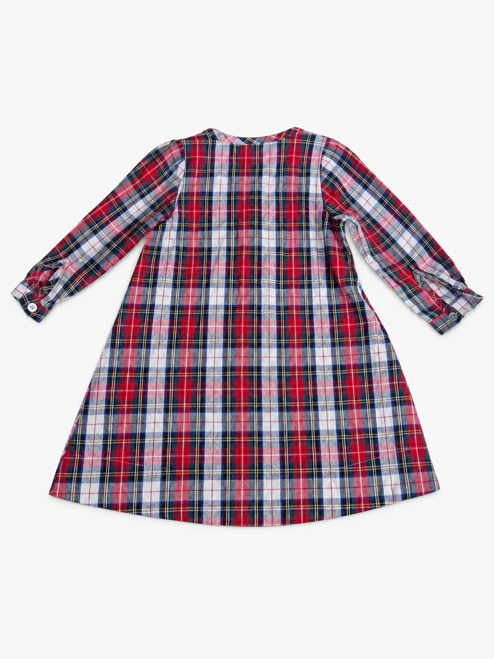 Petite Plume Baby Plaid Flannel Nightgown 12-18M Red Tartan Holiday Pajamas